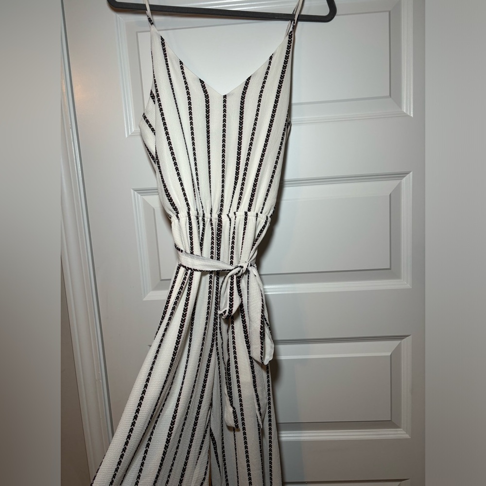 striped romper size M